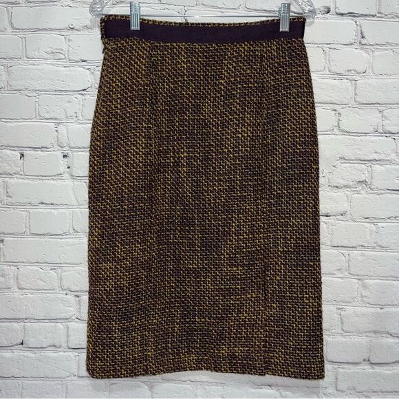 Vintage Pendleton Women’s Wool Tweed Pencil Skirt Size 6 - Picture 3 of 14